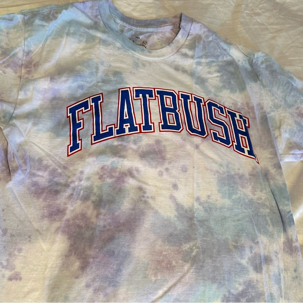 Med M - Flatbush Zombies Shirt, Still Here With You Splotch Berry 2021